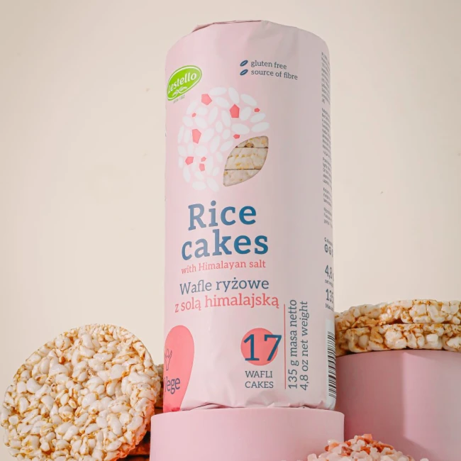 WAFLE RYŻOWE Z SOLĄ HIMALAJSKĄ BEZGLUTENOWE LESTELLO