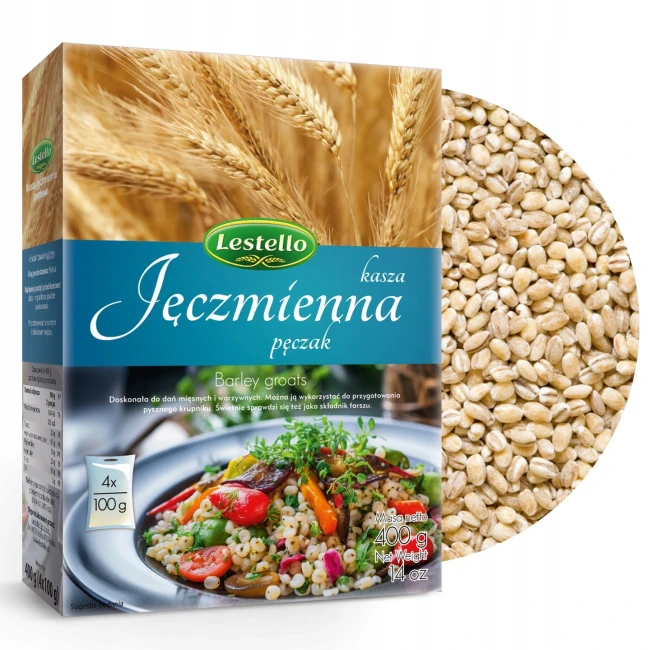 Kasza jęczmienna pęczak 4x 100g Lestello