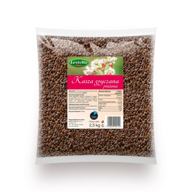 KASZA GRYCZANA PRAŻONA 2,5KG LESTELLO