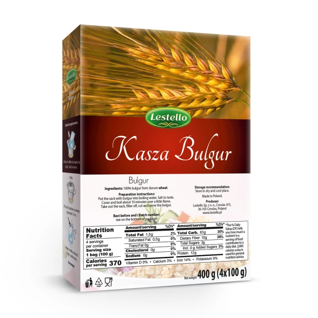 KASZA BULGUR 4X100G LESTELLO