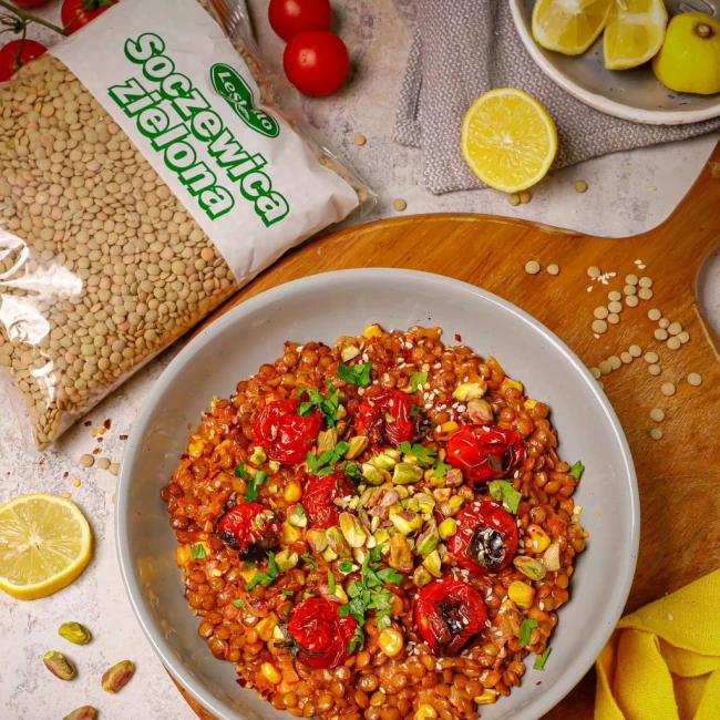 SOCZEWICA ZIELONA 1 KG LESTELLO