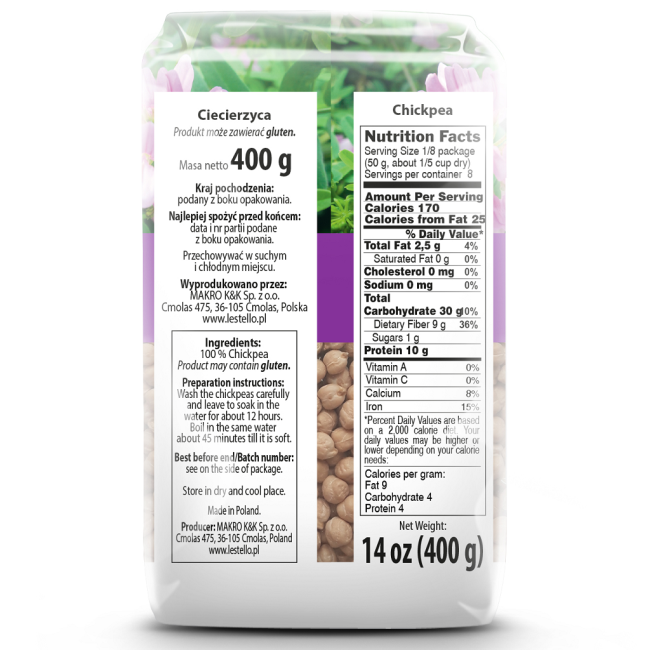 CIECIERZYCA 400G LESTELLO