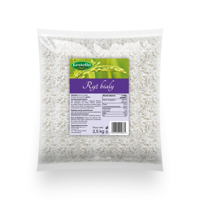 RYŻ BIAŁY 2,5 KG LESTELLO