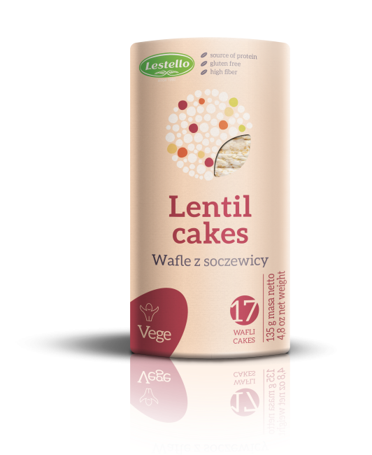 WAFLE Z SOCZEWICY 135G BEZGLUTENOWE LESTELLO