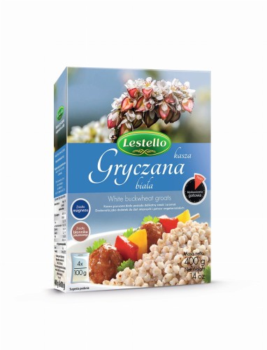 KASZA GRYCZANA BIAŁA 4X100G LESTELLO