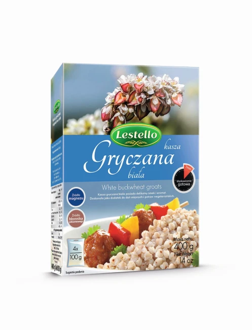KASZA GRYCZANA BIAŁA 4X100G LESTELLO