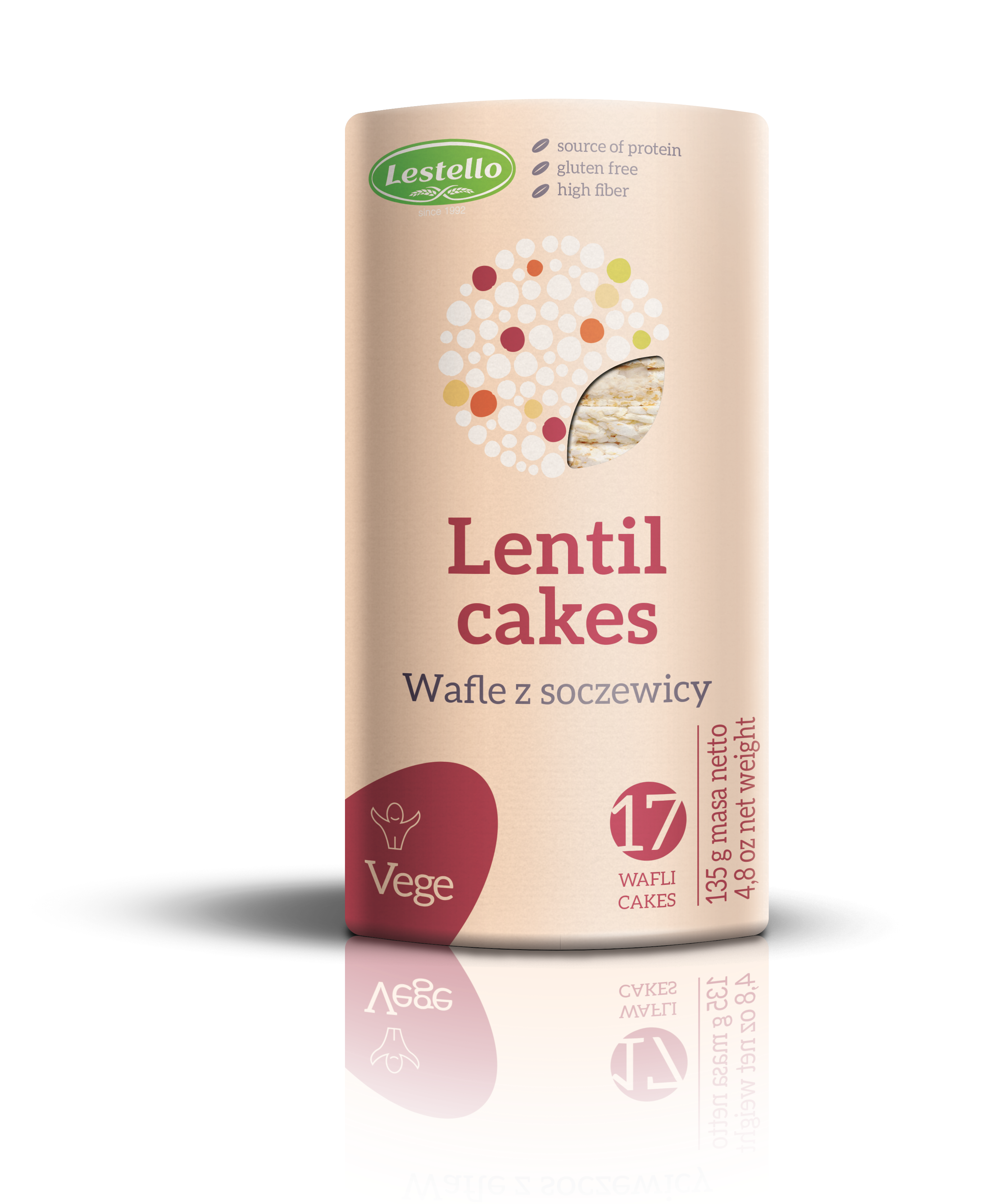 WAFLE Z SOCZEWICY 135G BEZGLUTENOWE LESTELLO